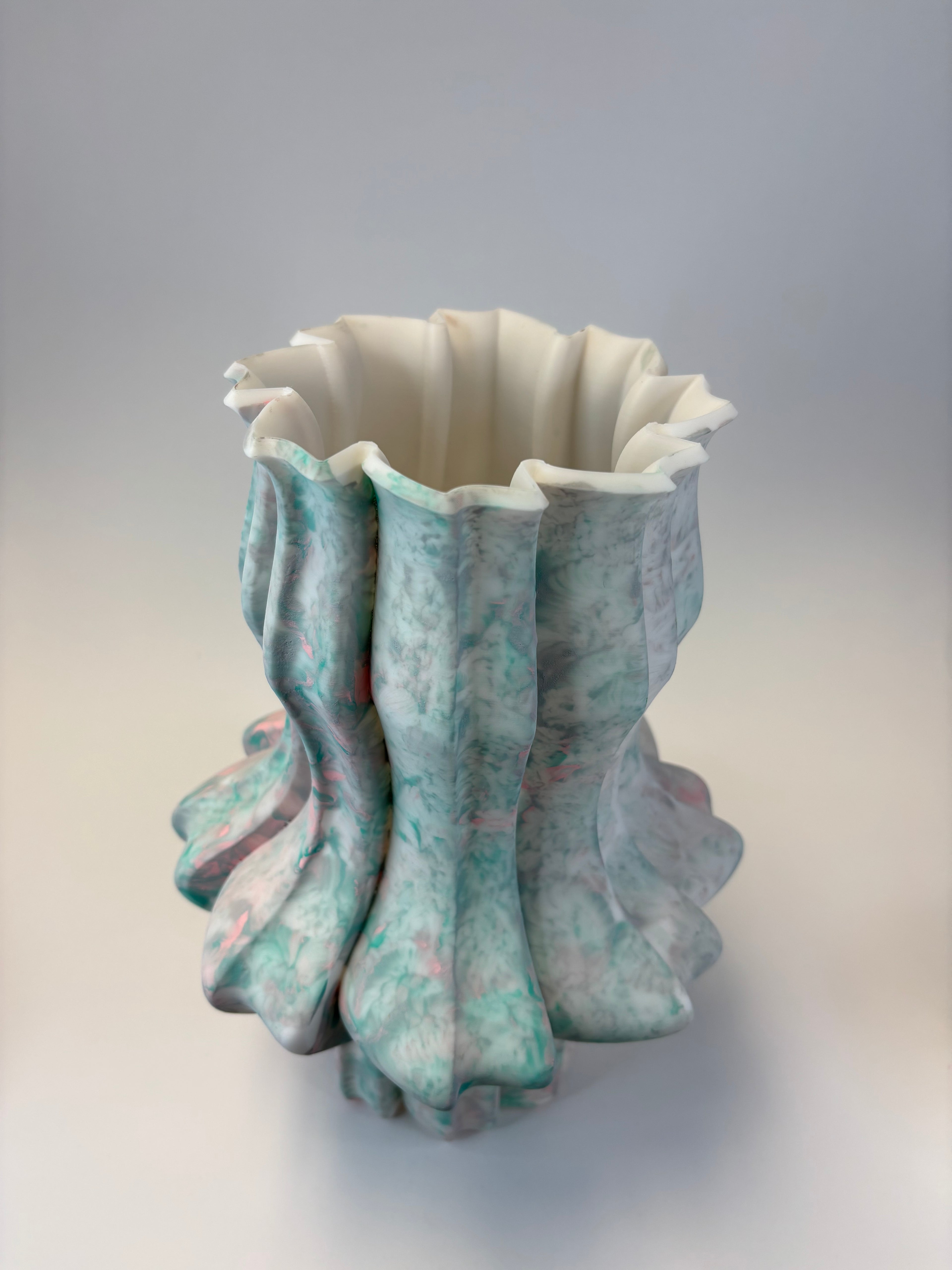 marble look vase